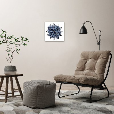 Orologio quadrato in vetro con motivo frutti di bosco