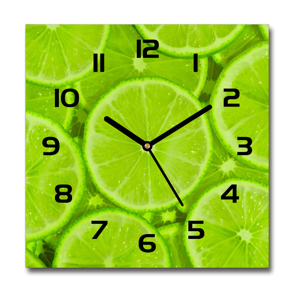 Orologio da parete quadrato in colore lime