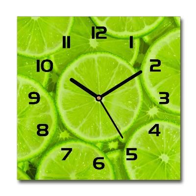 Orologio da parete quadrato in colore lime