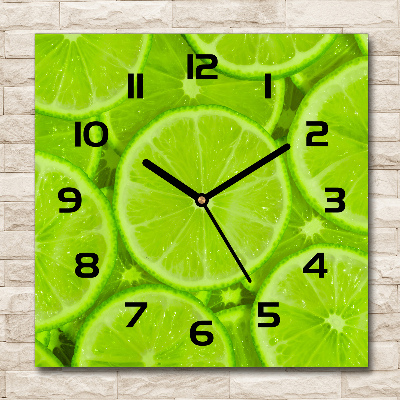 Orologio da parete quadrato in colore lime
