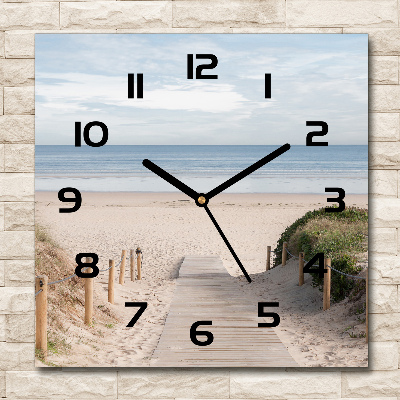 Orologio quadrato con motivo 