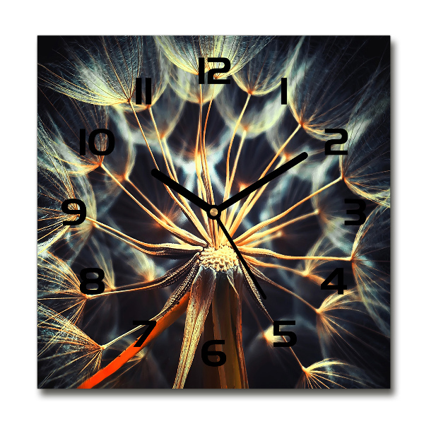 Orologio quadrato con motivo a denti di leone