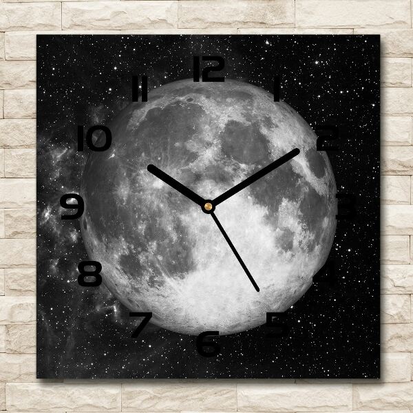 Orologio quadrato con quadrante Moonlight e cinturino Luna