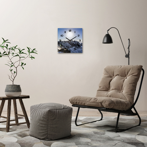 Orologio quadrato con il motivo 