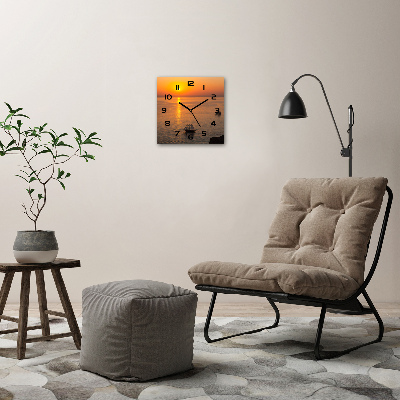 Orologio quadrato con motivo 