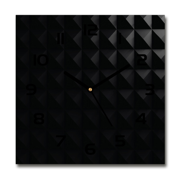 Orologio da parete quadrato con motivo astratto sul quadrante