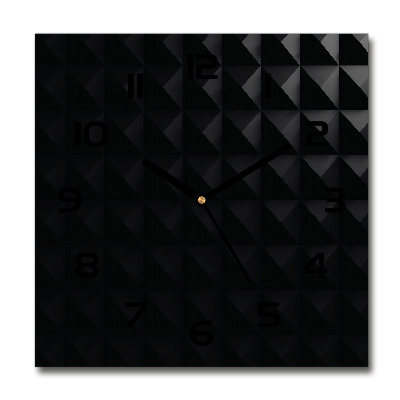Orologio da parete quadrato con motivo astratto sul quadrante