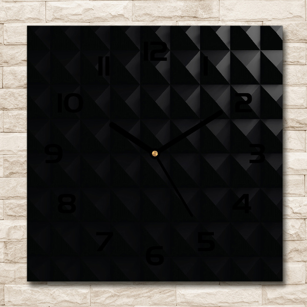 Orologio da parete quadrato con motivo astratto sul quadrante