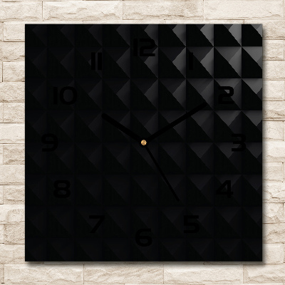 Orologio da parete quadrato con motivo astratto sul quadrante