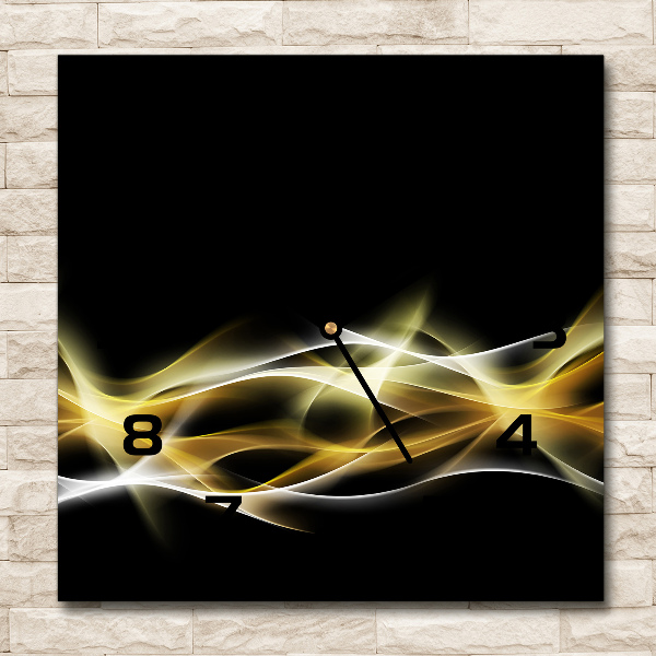 Orologio quadrato con motivo 