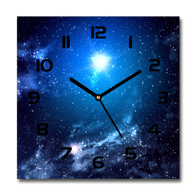 Orologio da parete quadrato con motivo Nebulosa