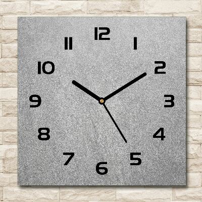 Orologio quadrato con quadrante grigio da parete