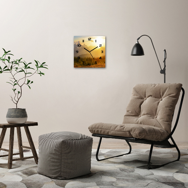 Orologio da parete quadrato con motivo 