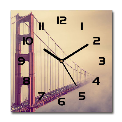 Orologio quadrato con motivo Ponte di San Francisco