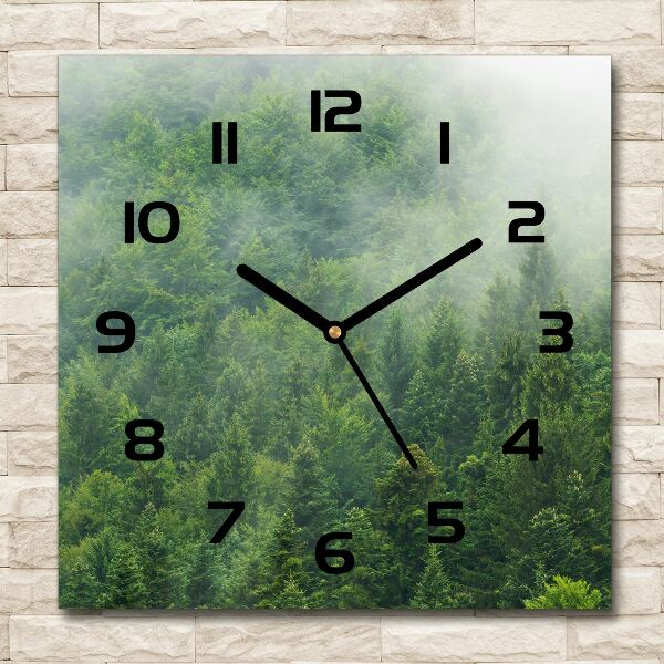 Orologio quadrato con motivo Foresta misteriosa