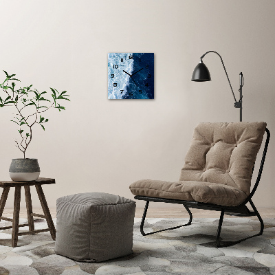 Orologio quadrato in vetro con decorazione 