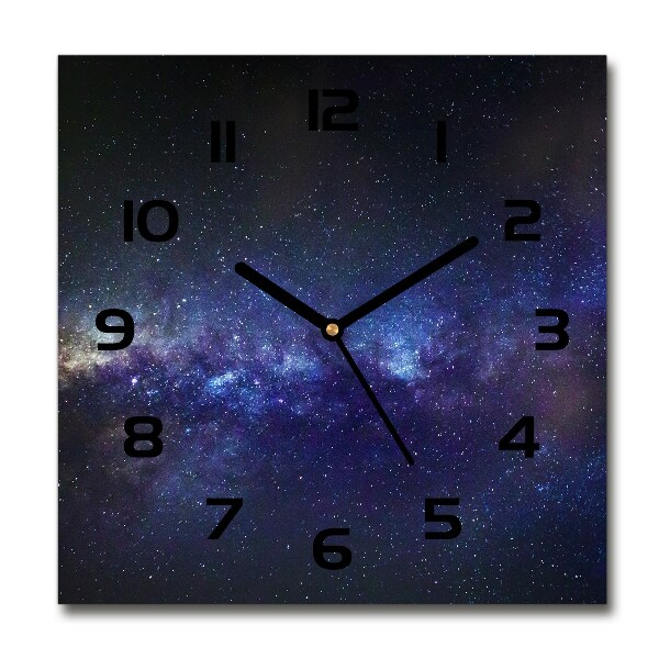 Orologio quadrato con motivo Via Lattea