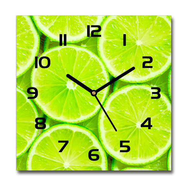Orologio quadrato in color lime