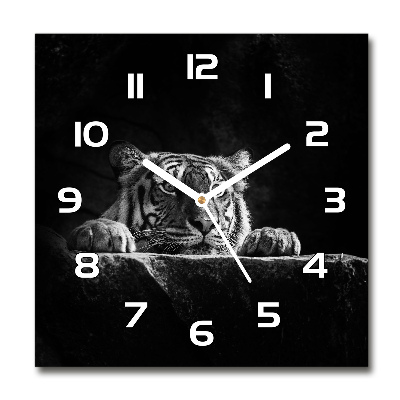 Orologio quadrato con motivo tigre