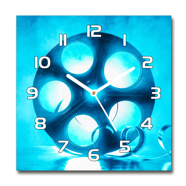 Orologio da parete quadrato con motivo a rullino di pellicola