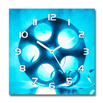 Orologio da parete quadrato con motivo a rullino di pellicola