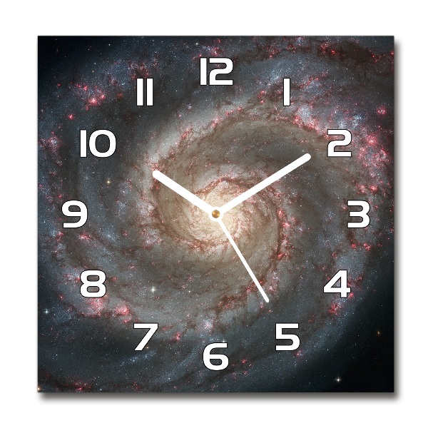 Orologio da parete quadrato con motivo Nebulosa