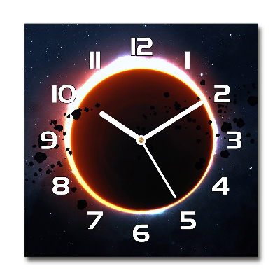 Orologio quadrato con motivo Eclissi solare