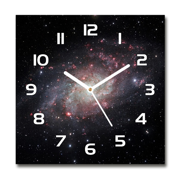 Orologio quadrato in vetro con motivo Nebulosa
