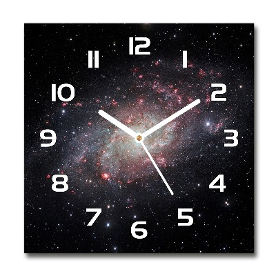 Orologio quadrato in vetro con motivo Nebulosa