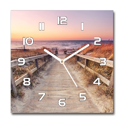 Orologio quadrato con motivo 