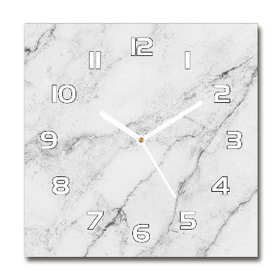Orologio quadrato con quadrante effetto marmo