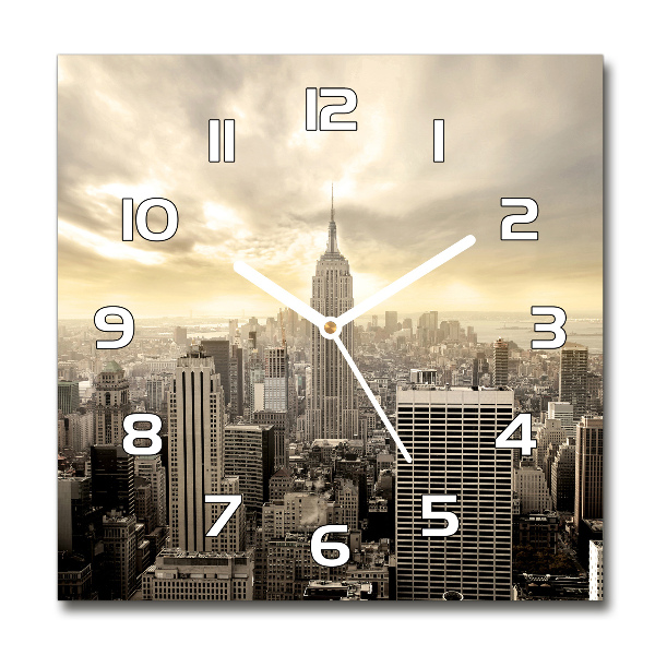 Orologio quadrato con motivo Manhattan, New York