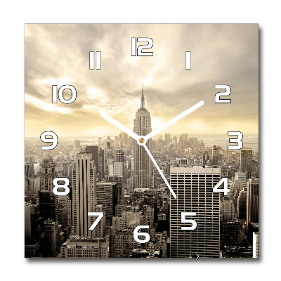 Orologio quadrato con motivo Manhattan, New York