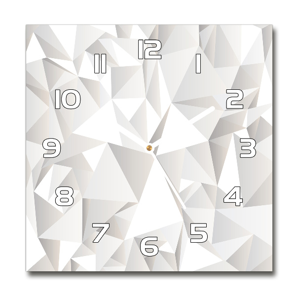 Orologio quadrato in vetro con sfondo astratto
