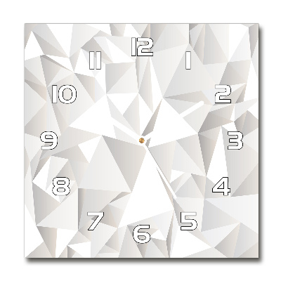 Orologio quadrato in vetro con sfondo astratto