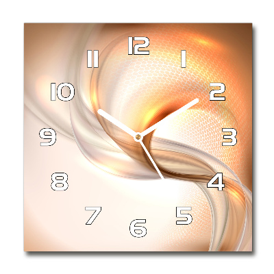 Orologio quadrato con motivo astratto sullo sfondo