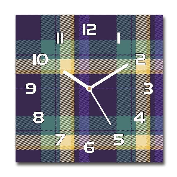 Orologio quadrato con motivo a scacchiera