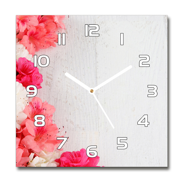 Orologio quadrato in vetro per arredamento