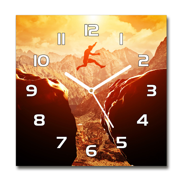 Orologio da parete quadrato con motivo 