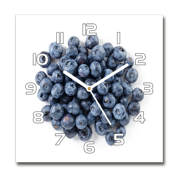 Orologio quadrato con motivo Frutti di bosco
