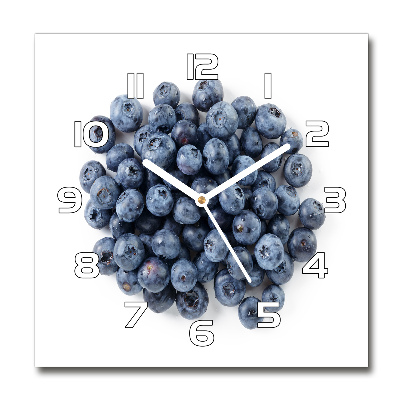 Orologio quadrato con motivo Frutti di bosco