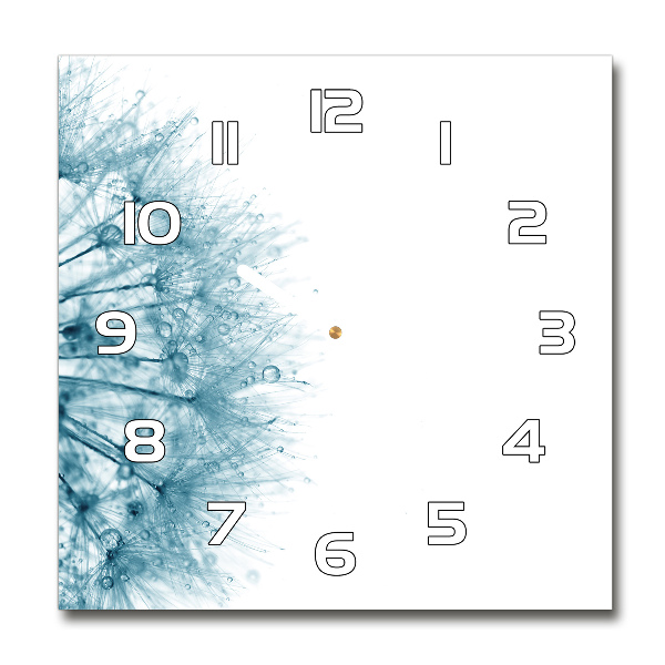 Orologio quadrato con quadrante a motivo di dente di leone