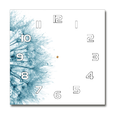 Orologio quadrato con quadrante a motivo di dente di leone