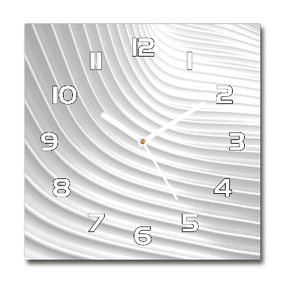 Orologio quadrato con decorazione a linee astratte