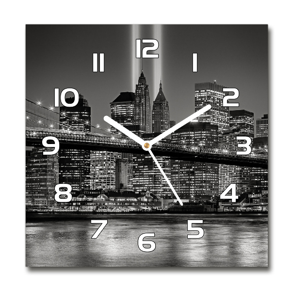 Orologio da parete quadrato con design ispirato a Manhattan, New York