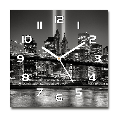Orologio da parete quadrato con design ispirato a Manhattan, New York