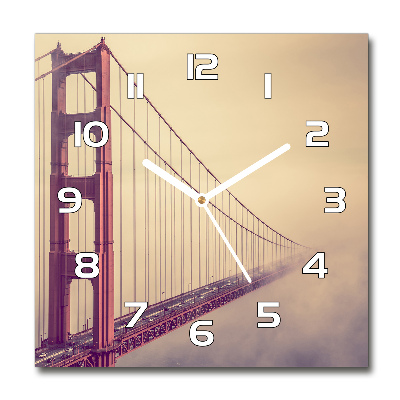 Orologio quadrato con decorazione ispirata al Ponte di San Francisco