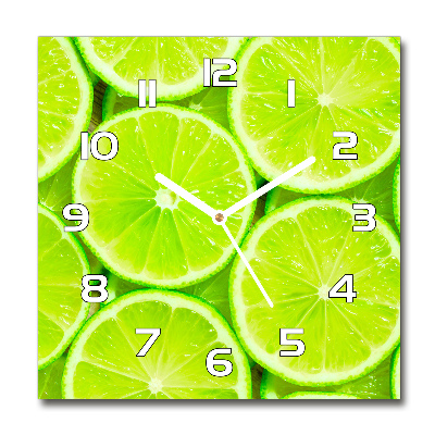 Orologio da parete quadrato in colore lime