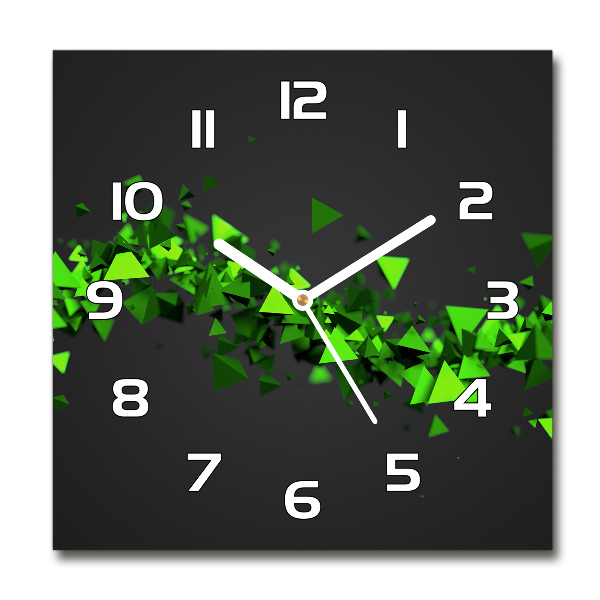 Orologio quadrato con motivo a onda geometrica