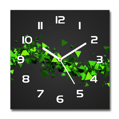 Orologio quadrato con motivo a onda geometrica